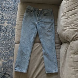 Agolde Riley High Rise Straight Crop NEW